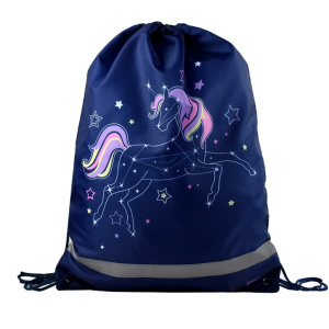 Мешок для обуви 1 отд, 360*480, светоотр. "Единорог"