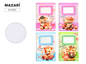 Блокнот А5  60л. с зеркальцем "Мишки"