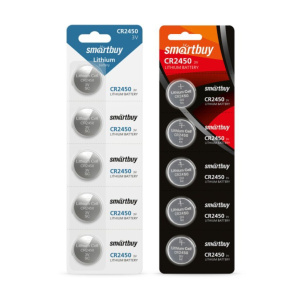 Батарейка-таблетка  CR-2450 Smartbuy, блистер, цена за 1 шт