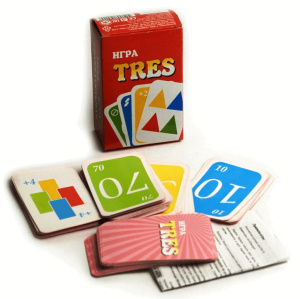 Игра настольная "TRES"  (аналог UNO) 6+