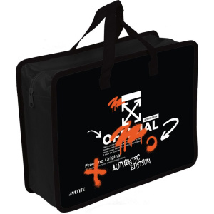 Папка А4 (335*260*100) с ручками, молния, пластик" Label. The X Graffiti"