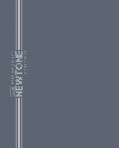 Тетрадь А5 48л ЛИН. Hatber "NEWtone Pastel. Серый агат" софт-тач