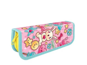 Пенал 1 отд. (190*65*30) молния, лам.картон "Sweet stickers"