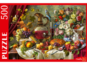 Пазлы  500 элементов  480*330мм. "Голландский натюрморт"