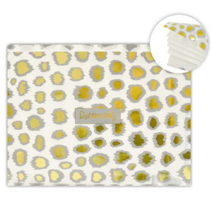 Папка  7 отд.  А4 Леопард, пластик. тисн.фольгой