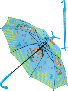 Зонт детский 55см "Лев" трость, ПВХ