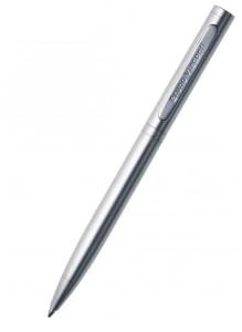 Ручка автомат. "Firenze. Серебряная" шарик.,1,0мм, металл., синие чернила