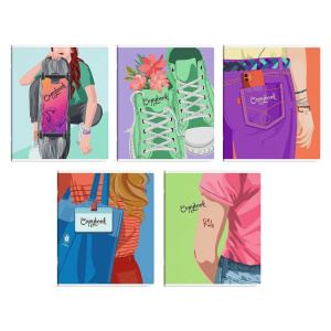 Тетрадь А5 48л кл. Феникс+ "Молодежный стиль", выб.твин лак