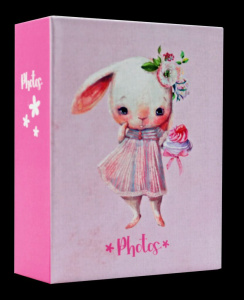 Фотоальбом 100 фото 10*15см Mice and bunny. Кролик, пластик.стр.