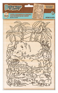 Дощечка для выжигания 28*21см "Обитатели водоема"