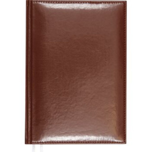 Ежедневник недат. А5 Attomex Visa 320стр., тм. коричневый, тв.обл., кожзам, ляссе, 70г/м2