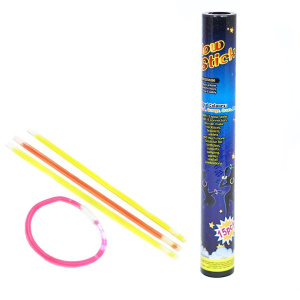 Набор браслетов 27см светящиеся 15шт/уп