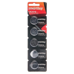 Батарейка-таблетка  CR-2016 Smartbuy, блистер