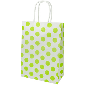 Пакет подар. бумажн. крафт 18*25*10см, 120 гр/м Горошек, 8 дизайнов