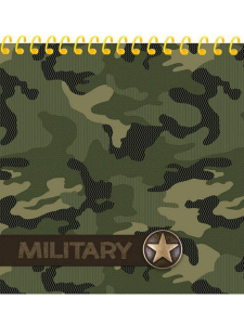 Блокнот А6  40л "Маскировка" гребень