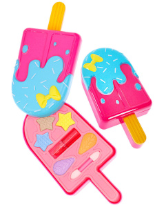 Детская косметика "Мороженое" помада, тени, аппликатор