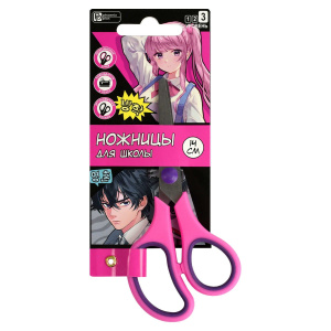 Ножницы детские Феникс+ "Аниме комикс" 14 cм, нерж.сталь