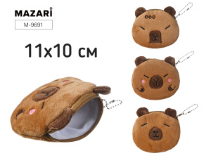 Кошелек 11*10см Mazari "Capybara" иск.мех