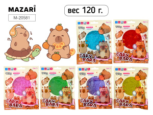 Слайм 120гр "Капибара" 6диз.