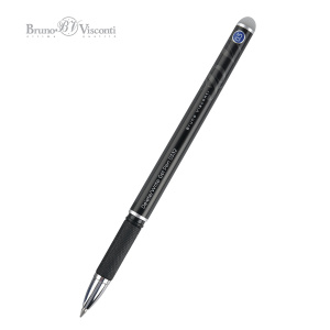 Ручка гелевая стираемая Bruno Visconti "DeleteWrite. xPro. Nero" синяя, 0,5мм