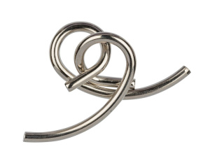 Головоломка металлическая 1 шт "Петельки" 2 элемент.