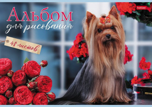 Альбом А4 48л скоба "Наши пёсики"  100 г/м2
