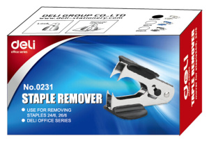 Антистеплер Deli 24/6 26/6 , ассорти