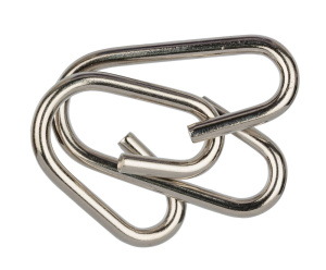 Головоломка металлическая 1 шт "М-узел" 2 элемент.