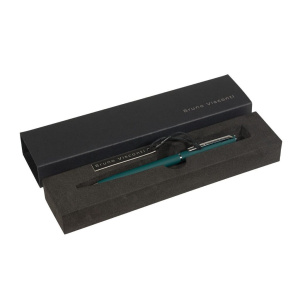 Ручка в футляре "Palermo. Зеленый" автомат., шарик., 0,7мм, металл., синие чернила