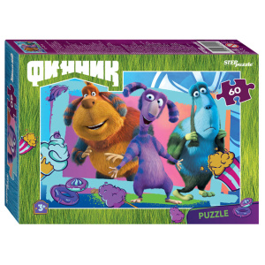 Пазлы   60 элементов  230*330мм.  "Финник" Riki