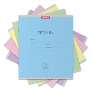 Тетрадь А5 12л  кл. крупн. Erich Krause "Классика" ассорти