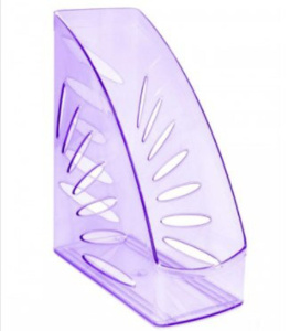 Накопитель д\бумаг верт. ТРОПИК, тонированный фиолетовый GIACINT