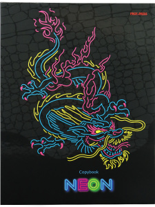 Тетрадь А5  80л кл. на кольцах Проф-Пресс "Neon"