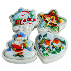 Свеча новогодняя "Ассорти" 5см