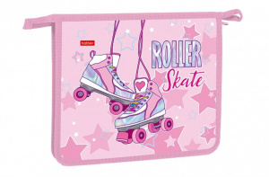 Папка д/тетрад. А5 (240*205*40) 1отд. молния сверху, пластик "На роликах"