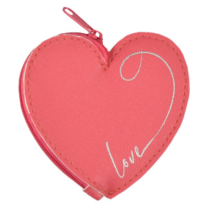 Кошелек для банкнот и монет Феникс+ "Сердце 1" 9*9см, кожзам., молния