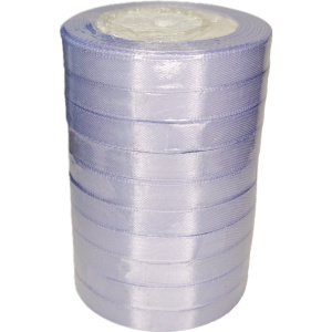 Лента упаковочная атласная 12мм, 22 м сиреневая (10шт/уп)