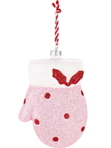 Подвесное украшение  10см "Варежка", пластик