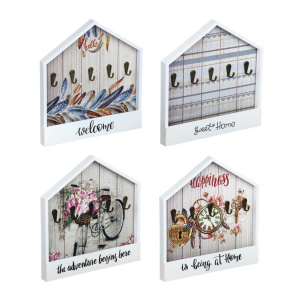 Ключница закрытая 30*27см , 5 крючков , МДФ