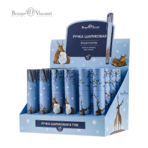 Ручка шар. BV "DreamWrite. Олененок" синяя,  0,7мм, 3 вида
