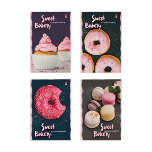 Блокнот А6  40л скоба "Донат рулит" клетка