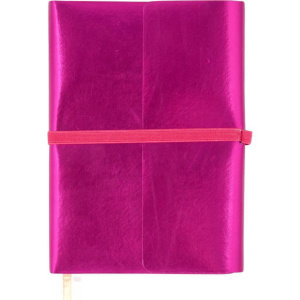 Ежедневник недат. А5 deVENTE Jardin 320стр., малиновый металлик, тв.обл.,кожзам., ляссе, 70гр/м2