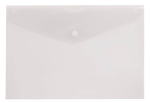 Конверт на кнопке А4 0,15мм однотонный, бесцветный