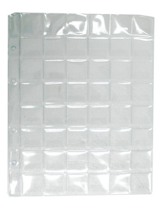 Лист д/монет (200*250мм) на 70 ячеек