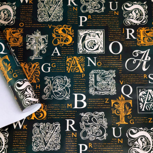 Бумага упаковочная 70*100см  "Буквы"