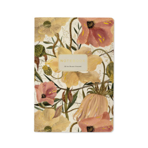 Записная книжка А5  40л. картон, сшивка "Цветочная страсть" кл.