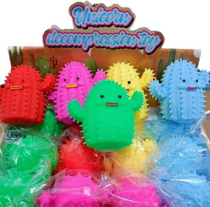 Антистресс-мялка "Кактус" 11см, мука