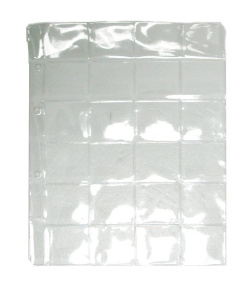 Лист д/монет (200*250мм) на 24 ячеек