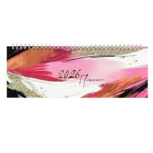 Планинг дат. 2026г 290*100мм 64л., картон, гребень "Экспрессия"