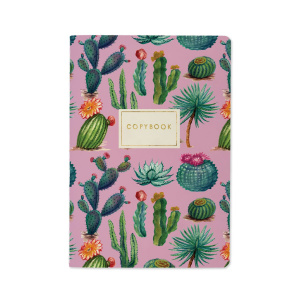 Записная книжка А5  40л. картон, мягк.пер. "Flora. Кактусовая радость" кл.